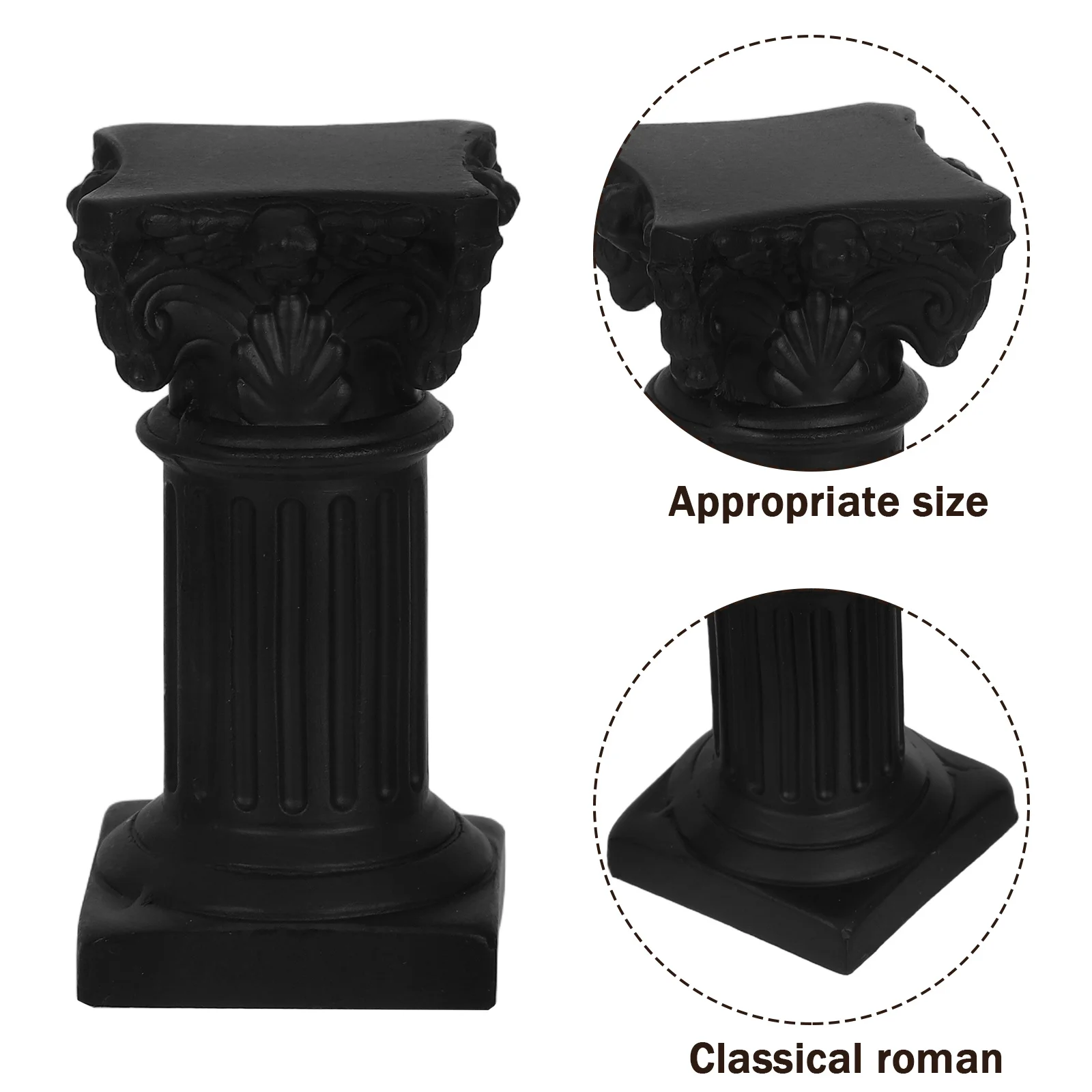 4 قطعة العمود الروماني الراتنج أصحاب عمود صغير الزفاف الجدول زينة عيد الميلاد الكلاسيكية الركيزة النحت عمود روماني الوقوف
