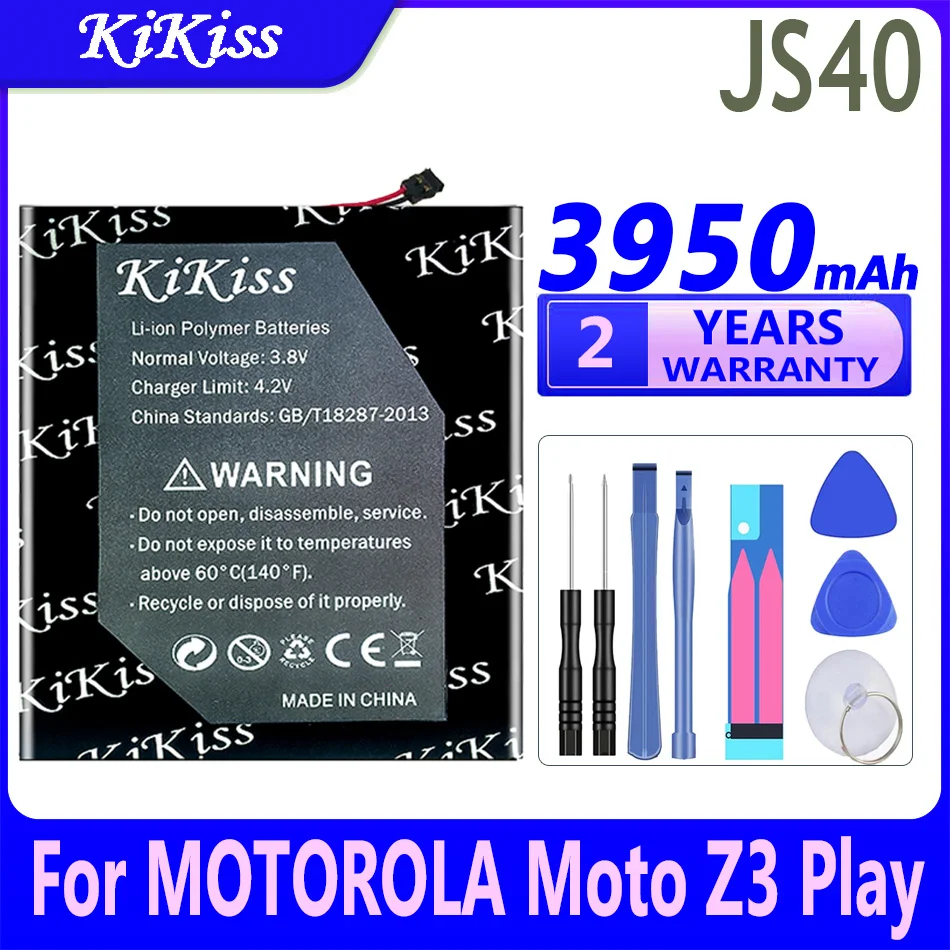 

Перезаряжаемая батарея KiKiss 3950 мАч JS40 JS 40 для MOTOROLA Moto Z3 Play Z3Play