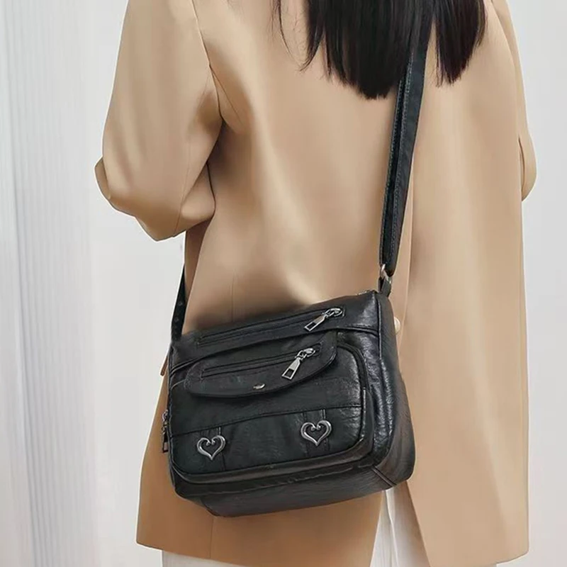 

Женская сумка для мамы из полиуретана, с плечевым ремнем, регулируемая, подходит для путешествий и покупок.