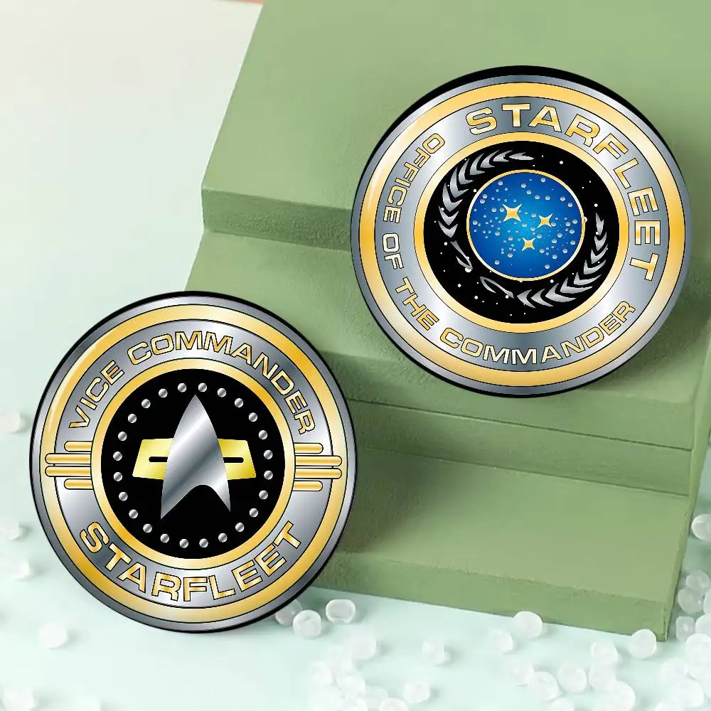 TV S-Star T-Trek Anime New  Brooches Soft Button Pin Funny Silly Gnarpy on A Skateboard Meme Badge Gamer Collection Gifts