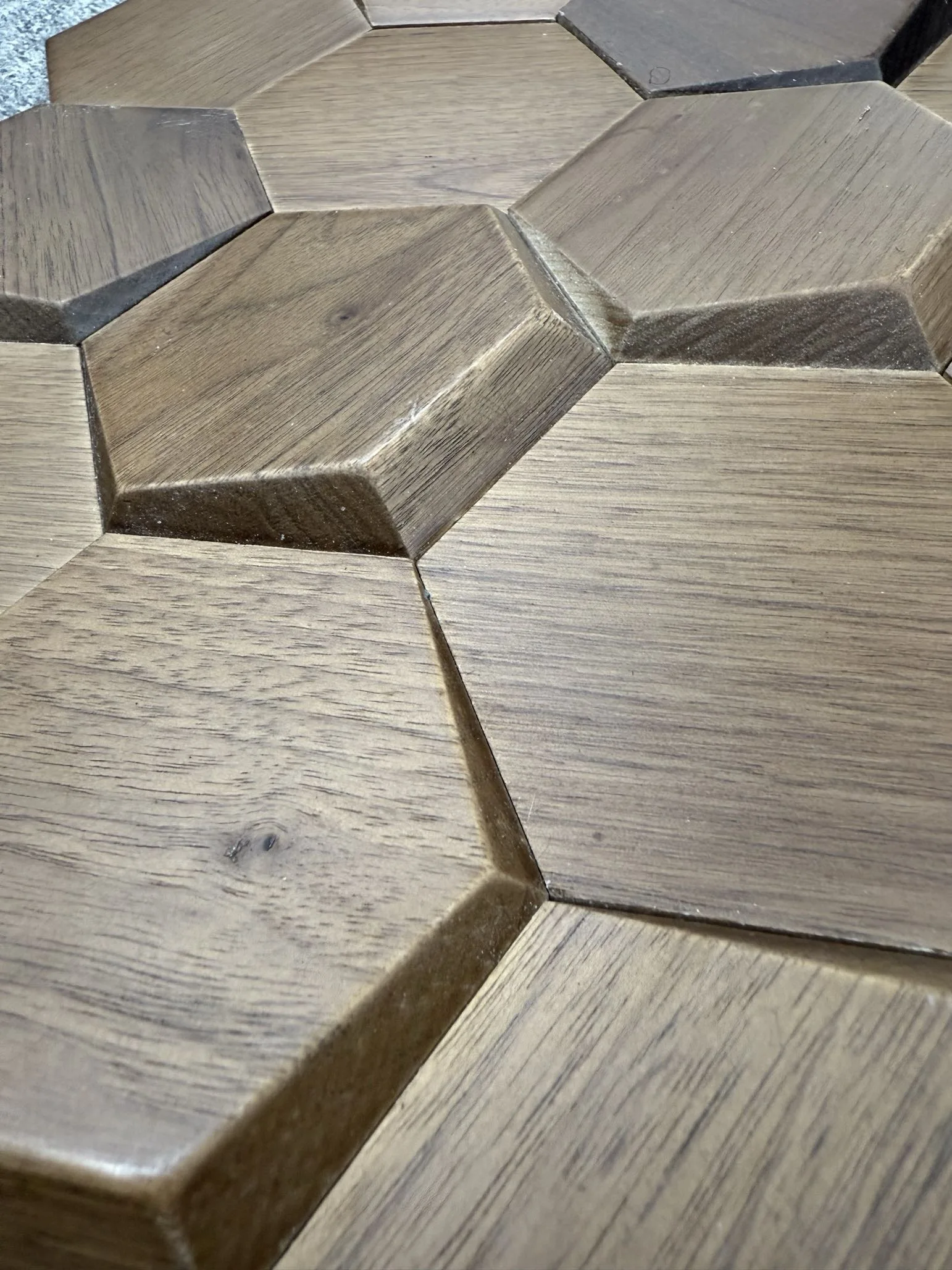 Popular Haxagon Wood Wall Panels Wall Panels Interior Decorative Solid Wood Wall Panels