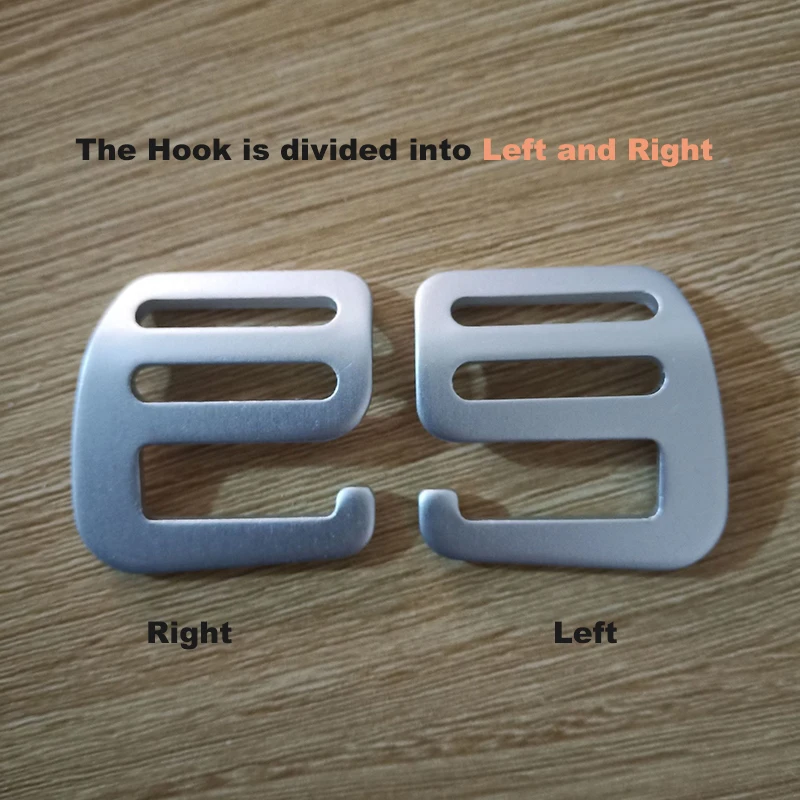 2 قطعة الألومنيوم G هوك سلم الشريحة مشبك حزام ظهره حزام الضابط حزام اكسسوارات 20 مللي متر 25 مللي متر 32 مللي متر 38 مللي متر 50 مللي متر #3