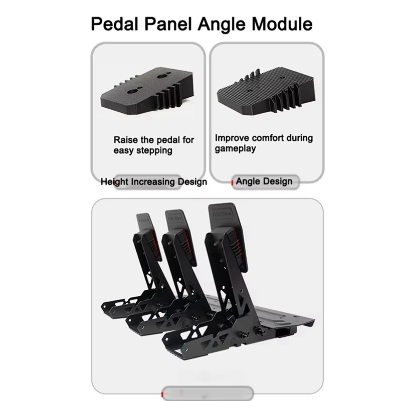 Throttle Clutch Brake Pedal Height Increasing Panel Angle Module For MOZA R3/R5 Pedal SRP Lite Modification Kit