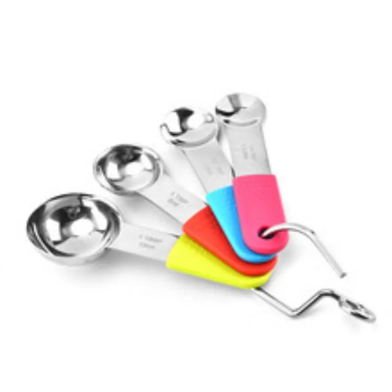 Stainless Steel Measuring Spoons & Cups Set - 4-Piece Kitchen Tools for Baking & Cooking