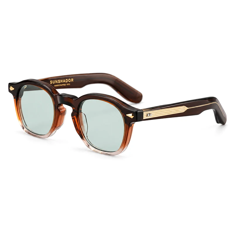 Classic Acetate Sunglasses For Women SUNSHADR ZEP Luxury Brand Top Quality Designer Handmade UV400 Men Sunglasses Can Be Carved
