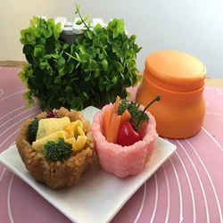 Japanese Rice Mold DIY Plastic Rice Ball Cup Mold Maker Creative Sushi Mold Maker For Kid Kitchen Sushi Tools