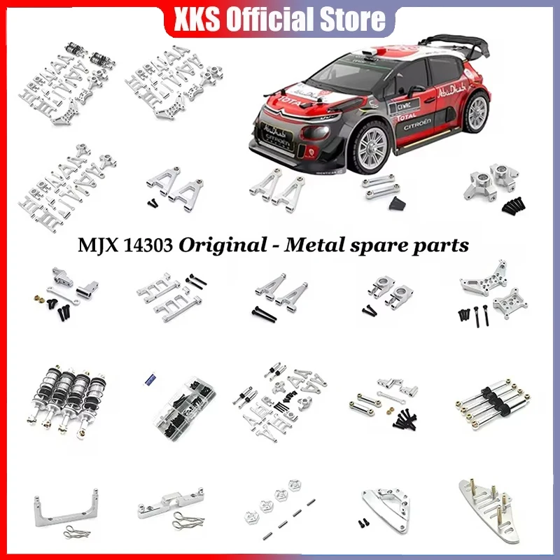 Voor 1/14 Mjx Rc 14301 14302 14303 Rc Auto Upgrade Onderdelen Voorbumper Bar Kit Rode Auto Accessoires Rc Crawler Onderdelen 1/14