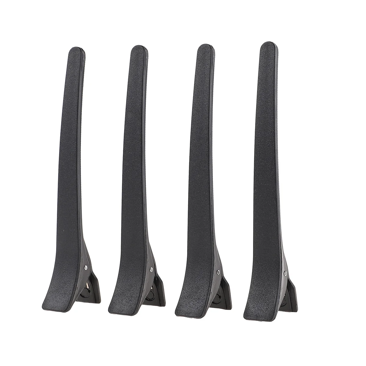 12 قطعة من دبابيس الشعر البلاستيكية السوداء منقار البط متينة مملة البولندية مقاطع ضيقة مقاطع مقاومة للحرارة والبرودة لتصفيف الشعر والاستخدام اليومي #3