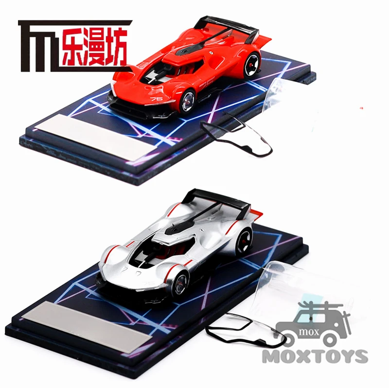 

LeManFang LMF 1:64 VGT Red / Silver Diecast Model Car