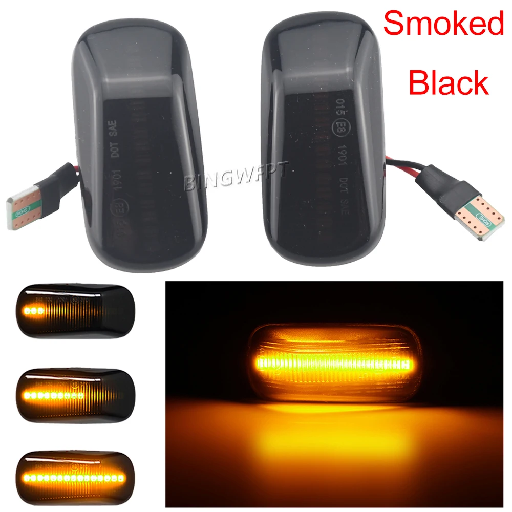 2pcs For Honda Stream S2000 CR-V HR-V Civic City Fit Jazz Accord Repeater Signal Light Dynamic Side Marker Turn Signal Light