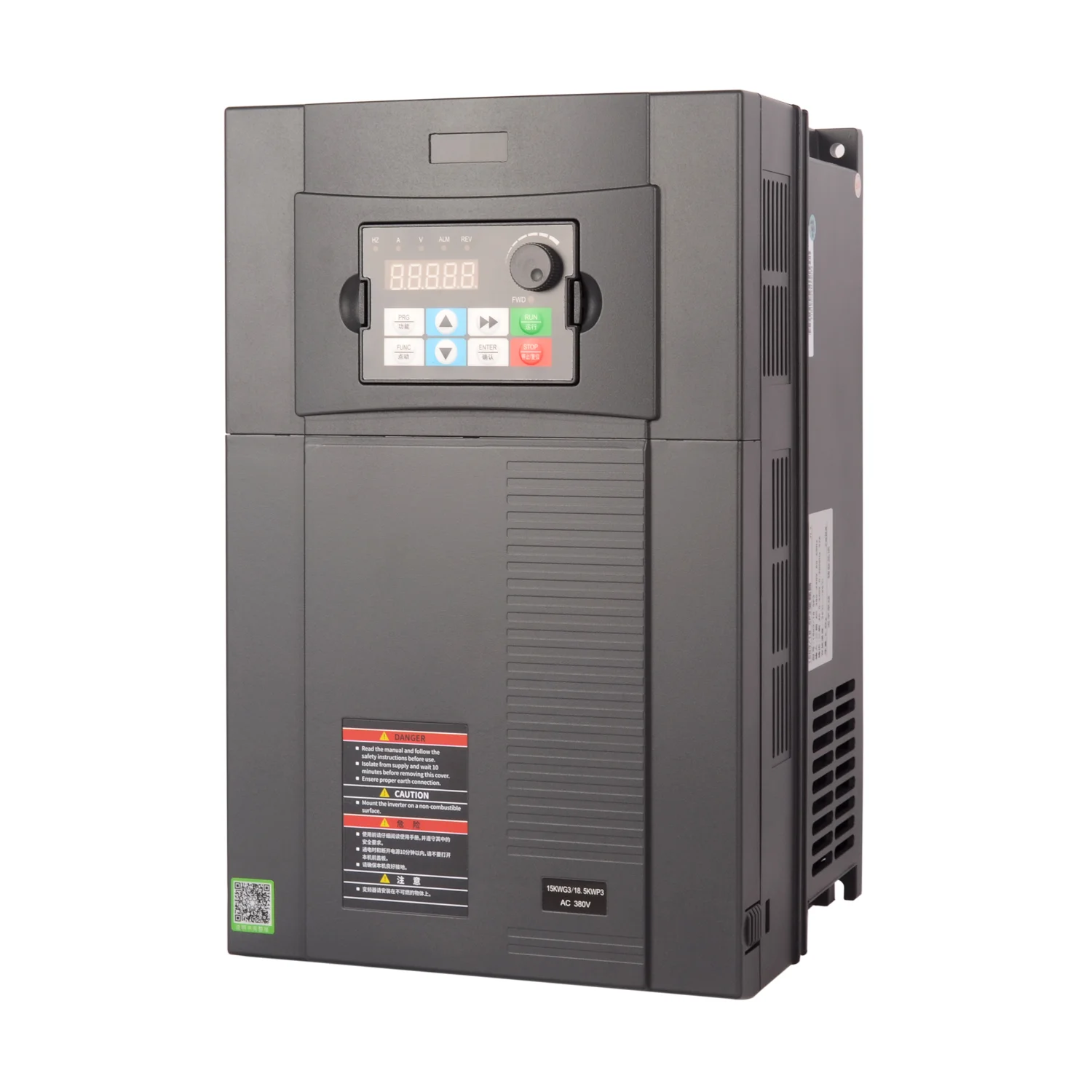 15KW 20HP VFD Inverter of 380V AC Input Voltage with High Performance Vector for Lathe 3 Phase Asynchronous Motor