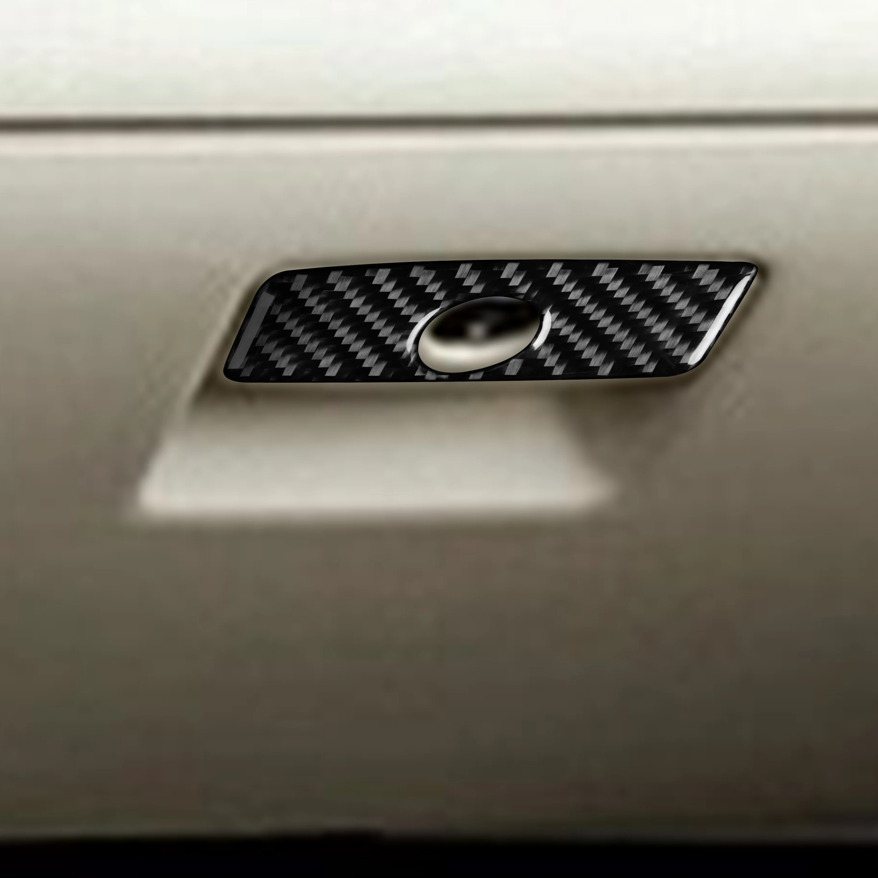 ألياف الكربون الحقيقية اكسسوارات السيارات قفاز تخزين غطاء مقبض ملصق لينة لسوبارو امبريزا 2012-2016 XV Crosstrek 2013-2017