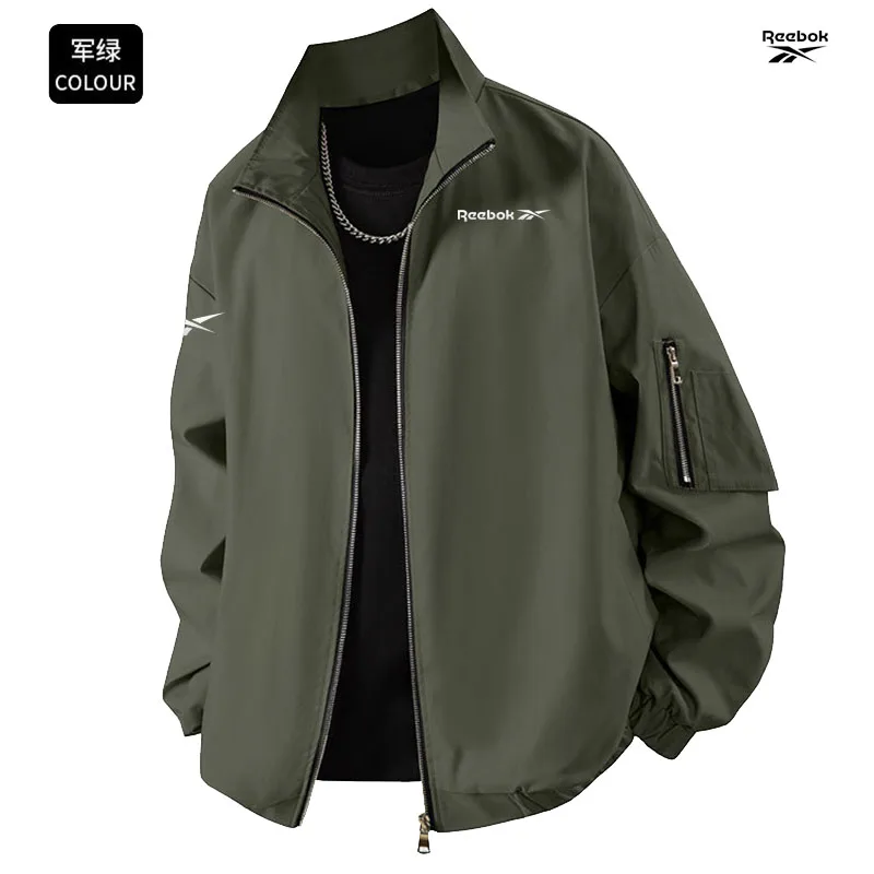 Reebok Men's Spring-Autumn Sun Protection Jacket - Lightweight Design, Soft and Comfortable, Breathable and Loose-Fitting Coat view 5