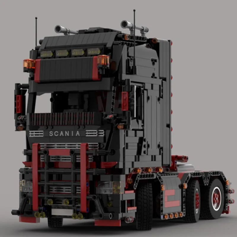New Truck R620 Trailer Engineering Vehicle Model RC Remote Control Building Blocks Bricks Kit Kids for Toys Birthday Gift