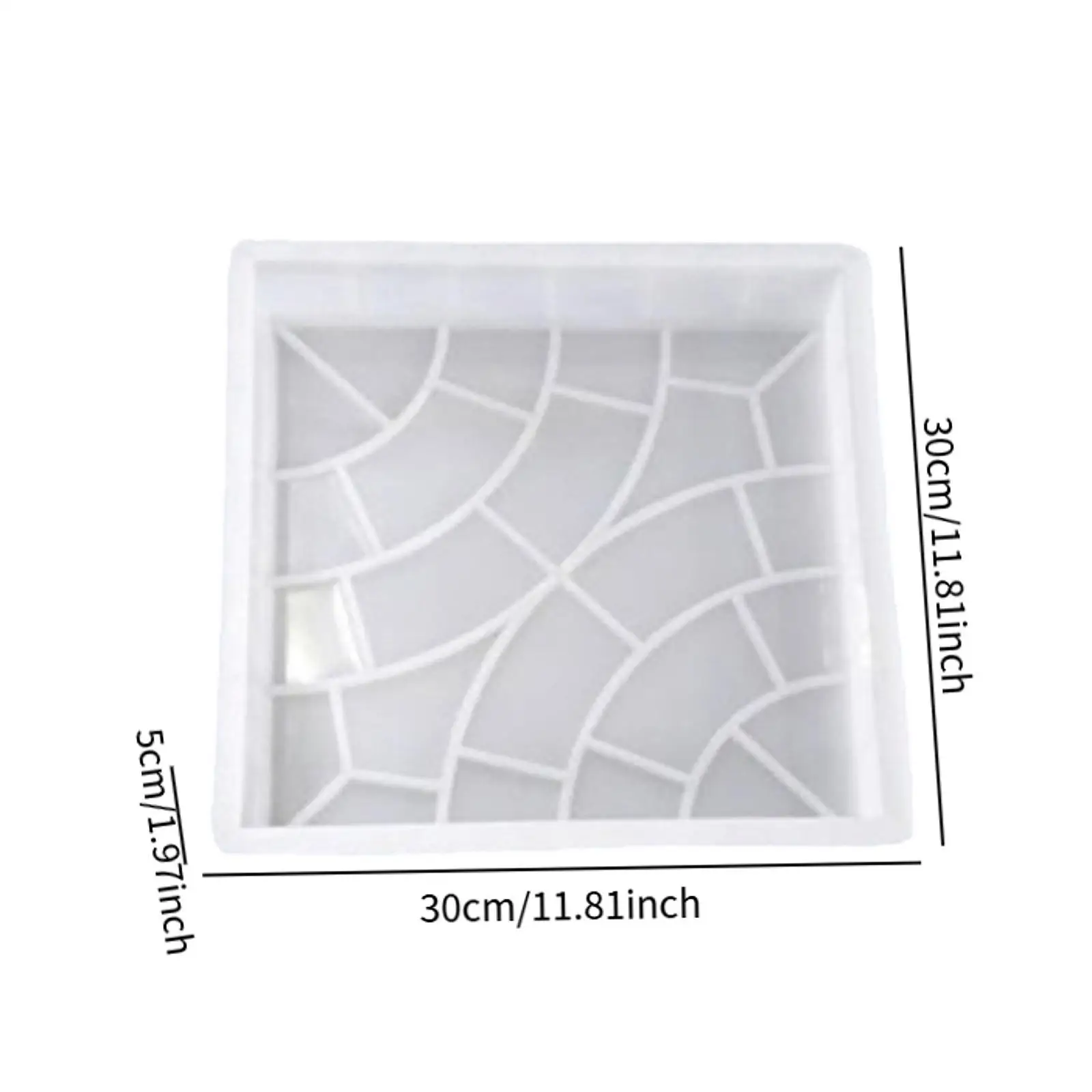 Garden Pathway Concrete Brick Mould Reusable Paving Stone Form for Patio Sidewalk and Landscape Floor