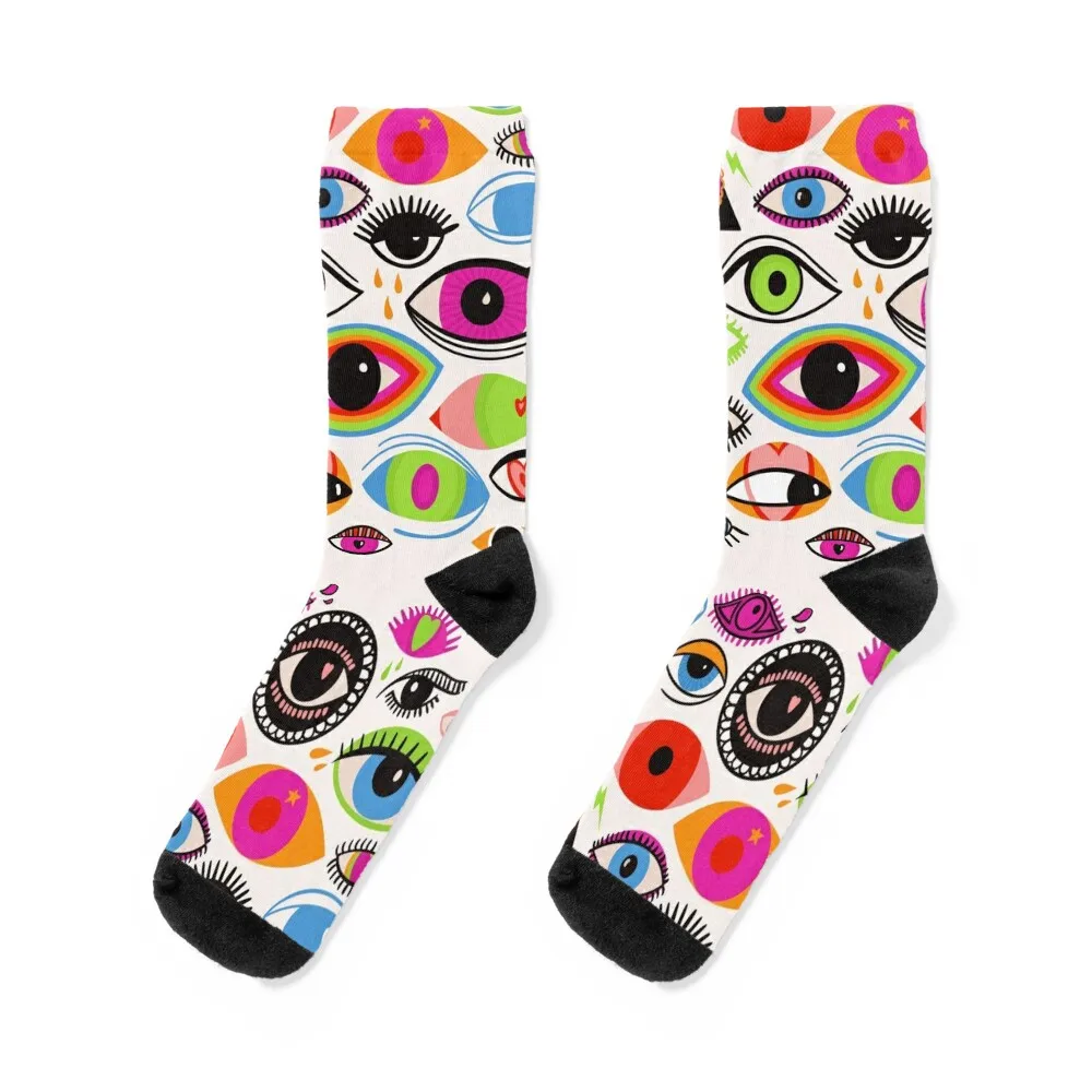 

Eyes Socks shoes crazy football Stockings compression Socks Men's Women's
