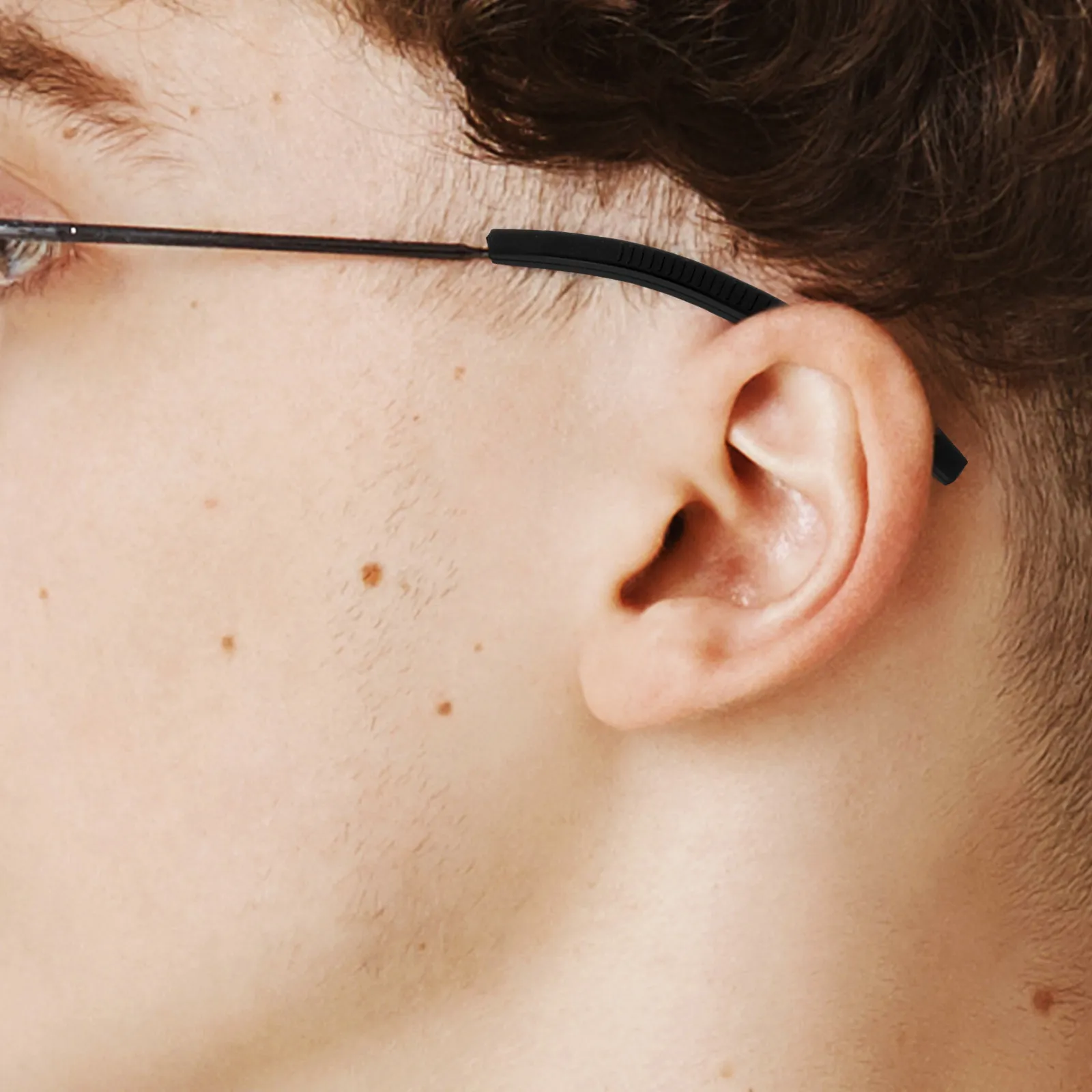 4Pairs Anti-Slip Glasses Ear Grips Pc Material Non-Slip Eyeglass Holders for Sports Sweating Prevention Invisible Design