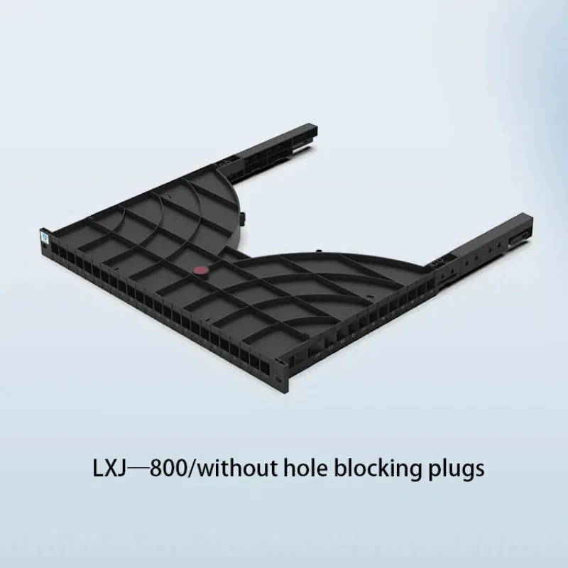 24-Hole Channel Type Cable Management Tray, Horizontal Cable Manager for Server Rack & Data Center Cabinet