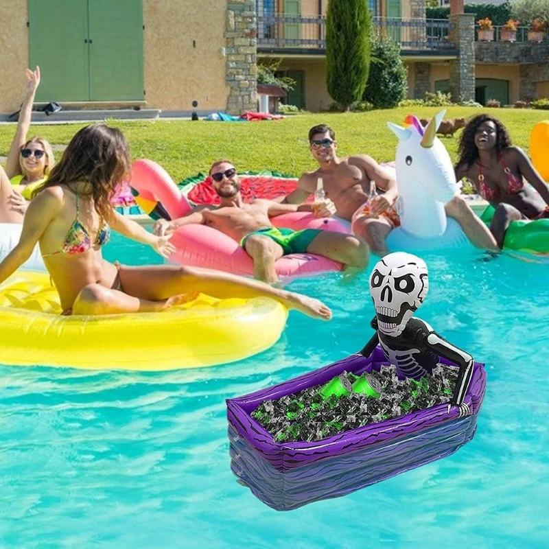 Float Sommer-Schwimmbecken für Spielset, Halloween, aufblasbarer Eiskübel