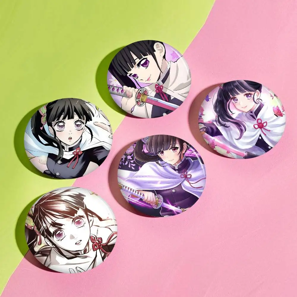 Cartoon Character Tsuyuri Kanao Anime Brooches Cute Cartoon  Badge Jacket Jeans Lapel Pin Gift Accessorie