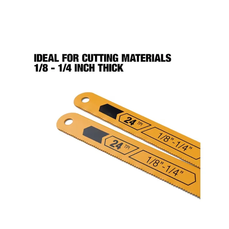 TOUGHBUILT TB-H4S2-22-B12-2 2pcs 12 in Cut Hacksaw Blade Set - 24TPI 300mm  High Tension Hacksaw Blades Toughbuilt Hand Tools