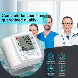 Medical Sphygmomanometer Tonometer Digital Blood Pressure Automatic BP Measurement Heart Rate Temperature Infrared Non-contact