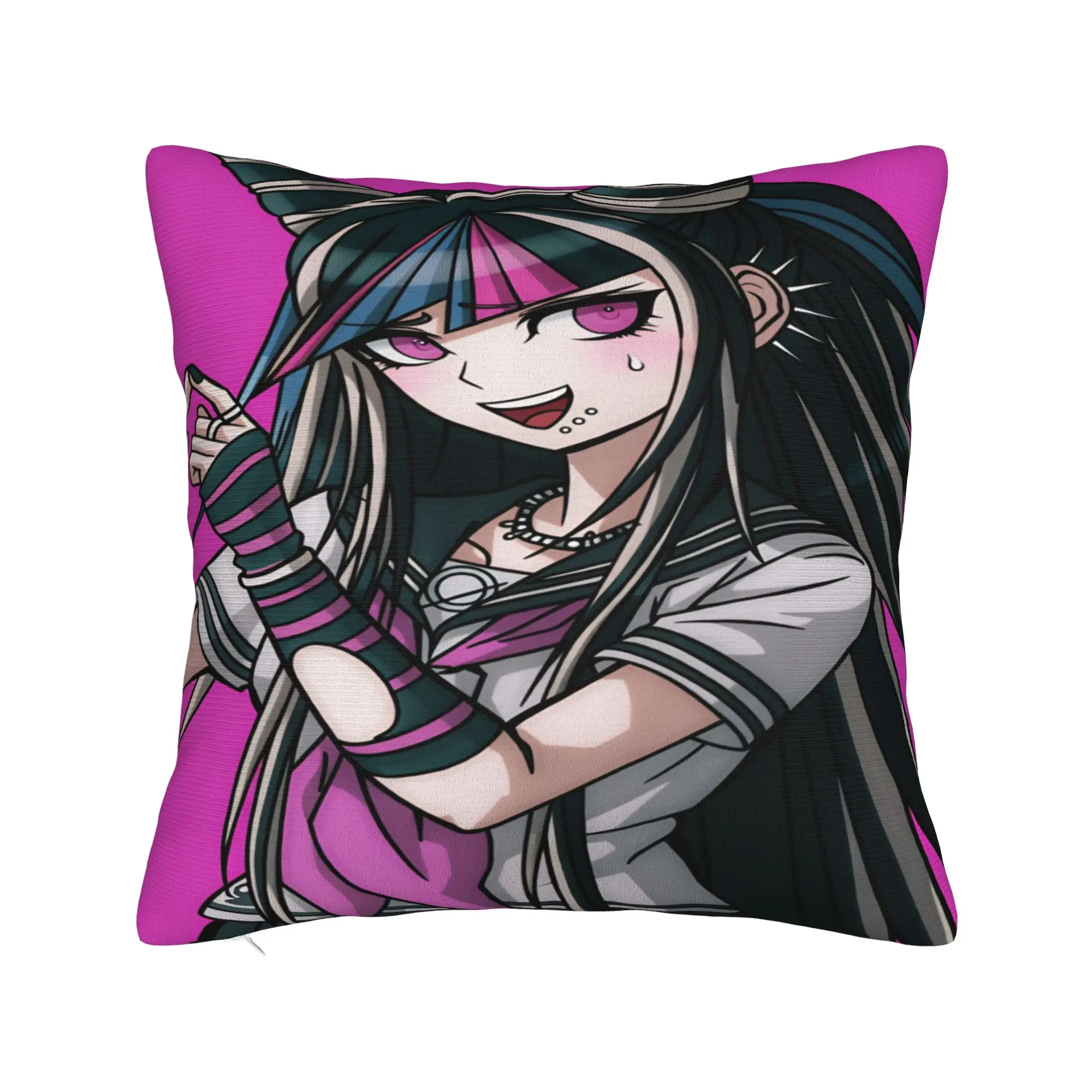 Pillow Case Danganronpa Ibuki M-Mioda Soft  Pillow Cover For Sofa Home Decoration Morden Pillowcases