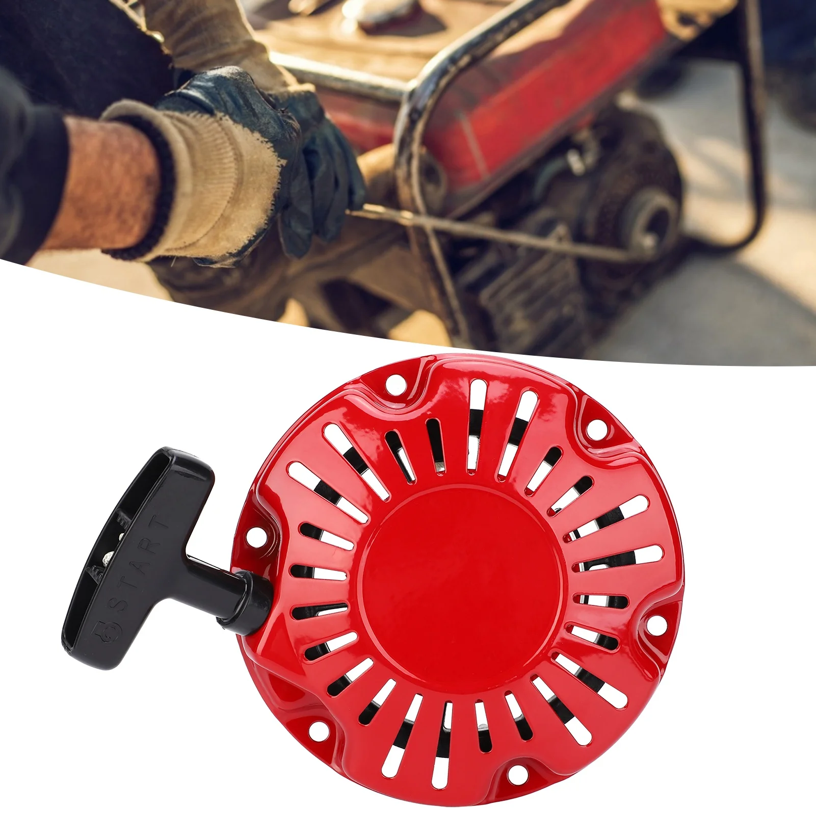 Lawn Mower Pull Starter Pull Starter GX100 Generator Parts for Mechanie Lawn Mower Trimmer Replacement Tool Trimmer Pull Starter view 4