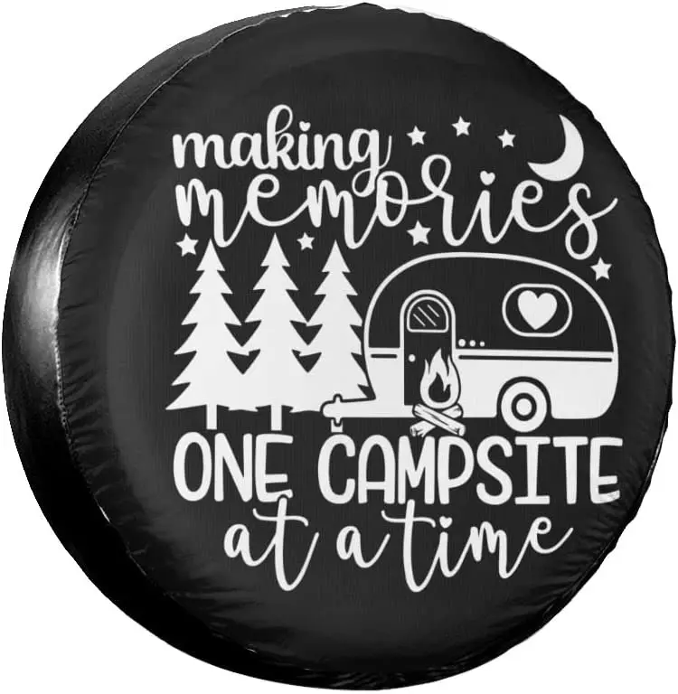 

Making Memories Rv Spare Tire Cover for RV Trailer, RV Tire Covers Camping Wheel Protectors Weatherproof Universal for Trailer R