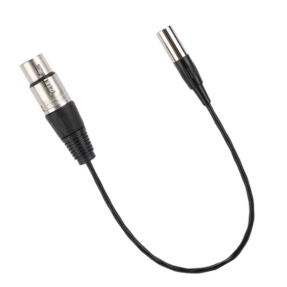 Flexible Aluminum Foil Shielded Mini XLR 3pin to XLR 3pin Female Copper Wire Male/ Female to Female Microphone Cable Camera