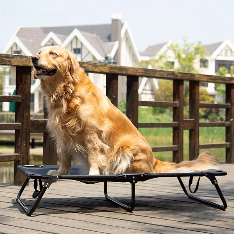 

Removable Folding Camp Bed Pet Dog Breathable Nest Small Medium and Large Dog Four Seasons Steel Frame Bed Pet Products