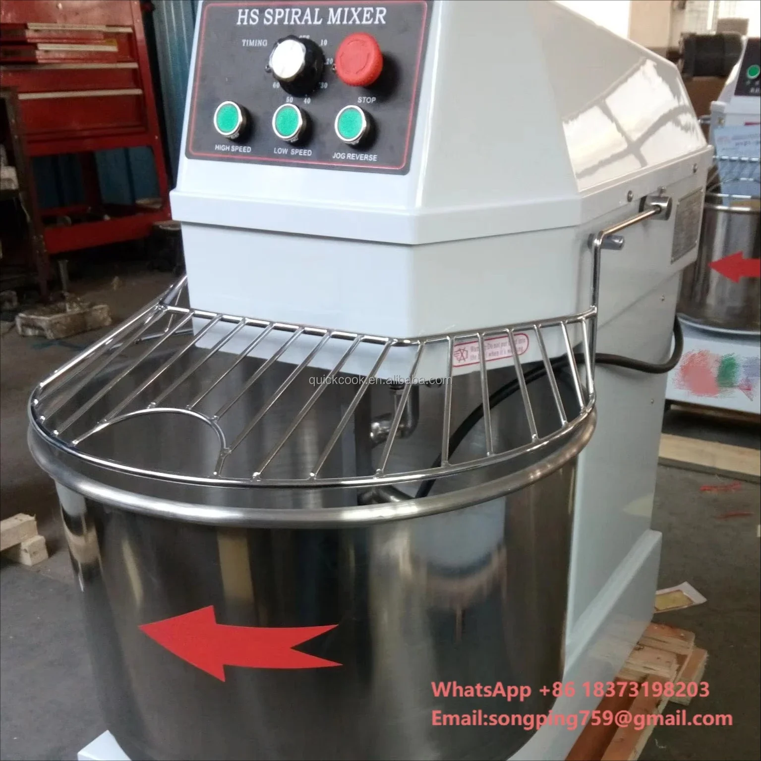 

Commercial Bread Dough Mixer Bakery 20L 30L 60L 80L 100L 150L Flour Mixer Machine Pizza Spiral Dough Mixer
