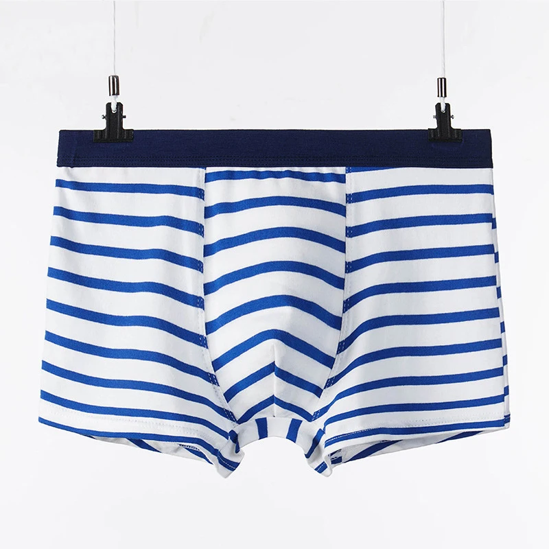 

Cotton Boxers Briefs Striped Quad Shorts