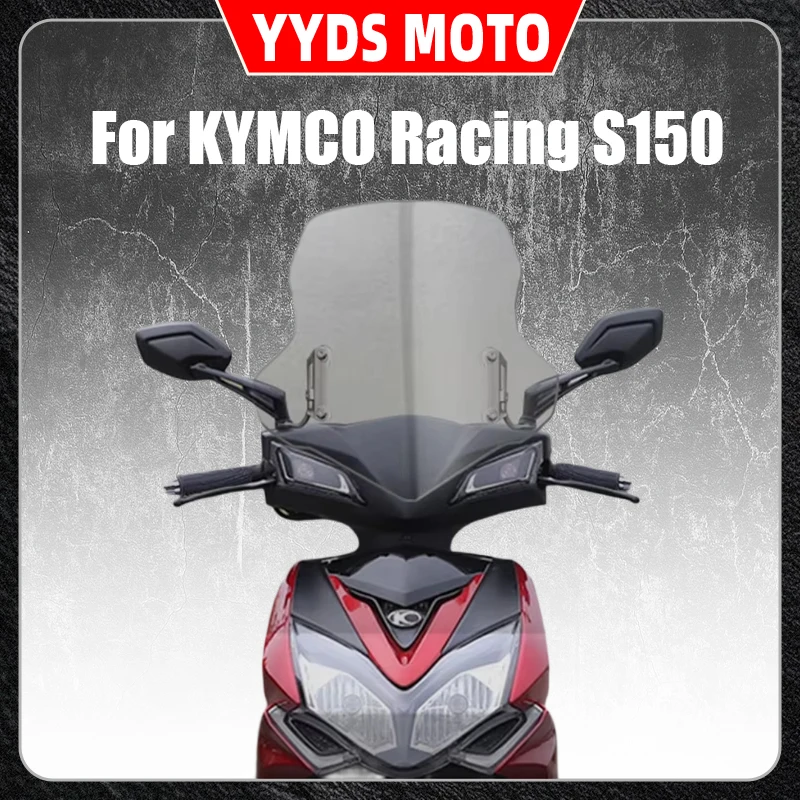 

For KYMCO Racing S150 Windproof New Curve Situation KCC 150 Person Front Windshield Windshield Mirror Chest Guard