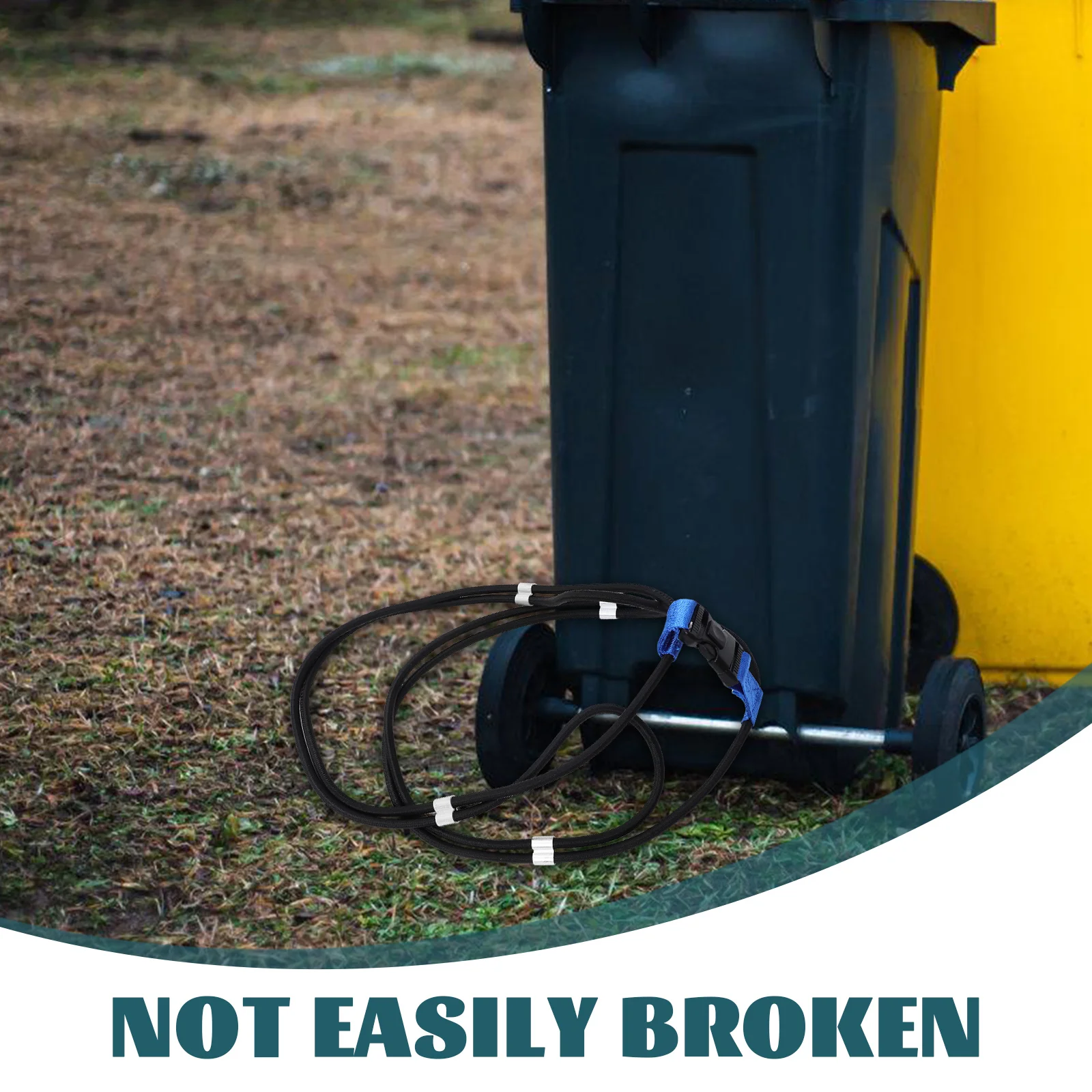 Fixed Rope Trash Can Lock for Dogs Garbage Straps Animals Bin Lid Raccoon Band Bear Proof Outdoor Bungee Cords Bands