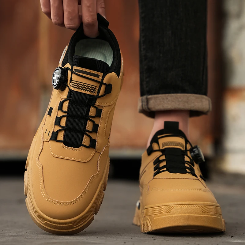Herren-Wanderschuhe mit niedrigem Schaft, rutschfester Sohle, strapazierfähig, atmungsaktiv, Trekking-Sneaker, ideal für Outdoor-Aktivitäten, Camping und den täglichen Gebrauch beim Spazierengehen. – Detail 6