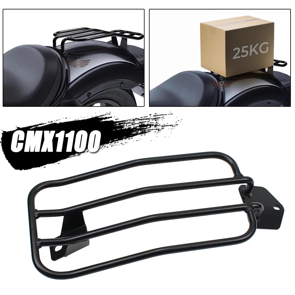 

Motorcycle Accessories Rear Luggage Rack Rear Tail Cargo Holder Shelf For Honda CM1100 CMX1100 REBEL 2023