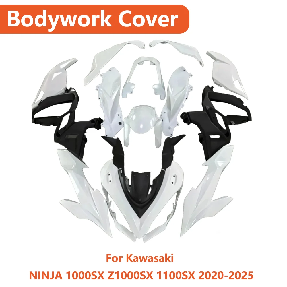 

Для Kawasaki NINJA 1000SX Z1000SX 1100SX 2020-2025 Неокрашенный пластиковый комплект обтекателя кузова мотоцикла, крышка панели капота