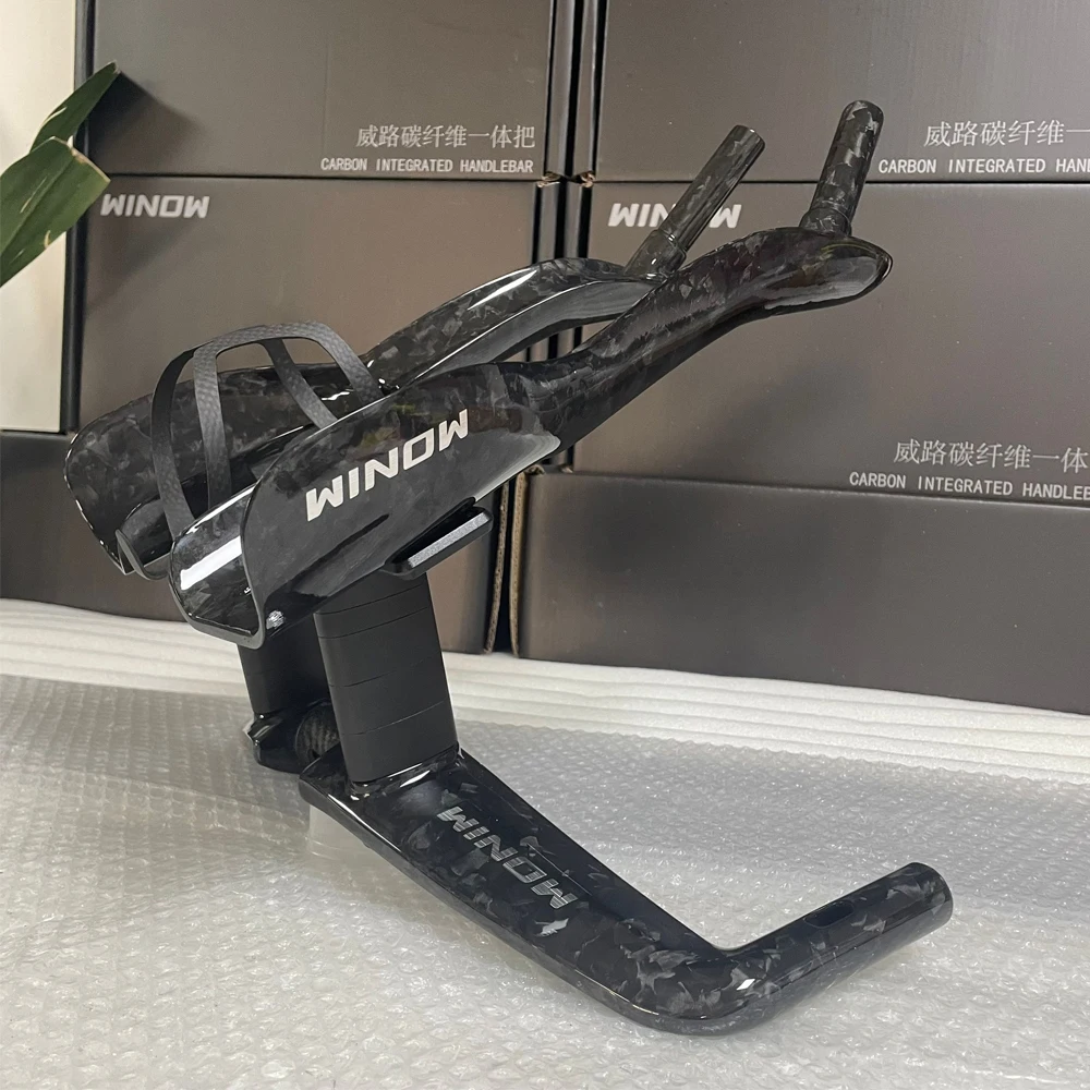 週末セール！Winow 2025 カーボン TT レストバー Winowsports 2025 Carbon Fiber TT Handlebar Model HB052 Forging
