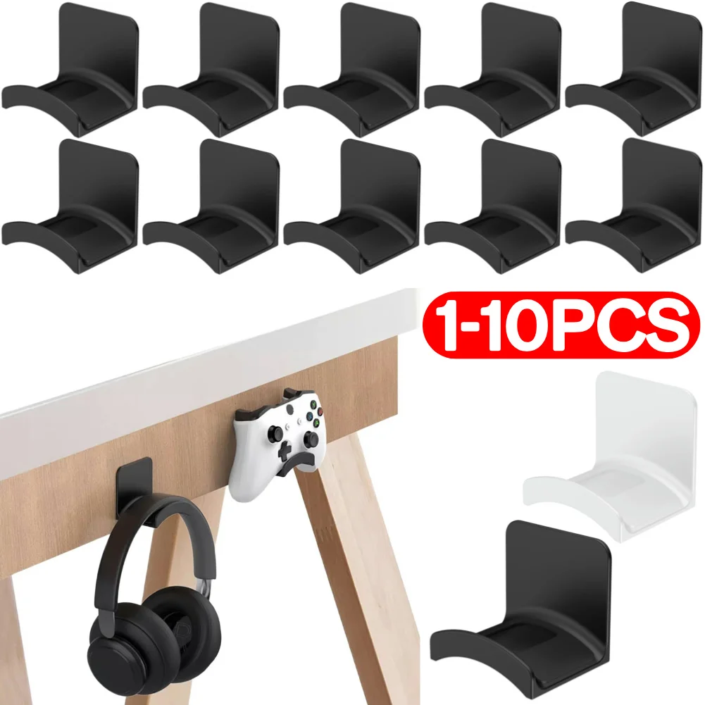 Universal Headset Hanger Adhesive Headphone Hanger Headphone Hook for Easy Damage-Free Wall Desk Or PC Mounting