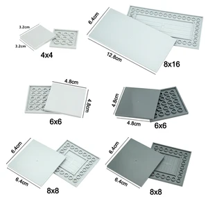 بلاط كتل البناء MOC ، طوب مسطح الشكل ، ألعاب تعليمية ، DIY ، 10202 ، 1751 ، 4 × 4 ، 6 × 6 ، 8 × 8 ، 8 × 16 ، 7 × 7 أفضل 6 طوب طيني صغير مبيعا - رقم 5