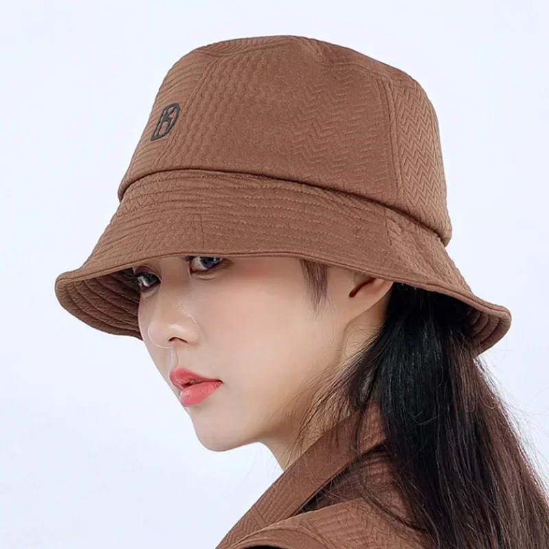 DK Women Sun Protection Golf Caps Ladies Adjustable Fishermen Hats Women Wide Brim Casual Sun Visor Outdoor Golf Bucket Caps