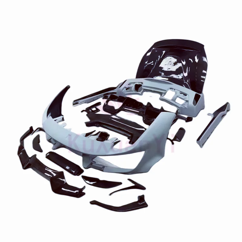 Half Carbon Fiber Pista Style Front Bumper Rear Bumper Side Skirt Engine Hood Body Kit for Ferrari 488 09-16 Body Kit