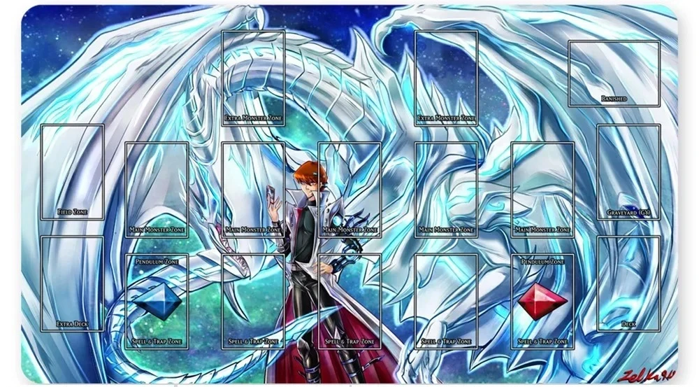 

YuGiOh Playmat 23.6x13.7in Card Game Mat Play mats Compatible for OCG - ygo (23)