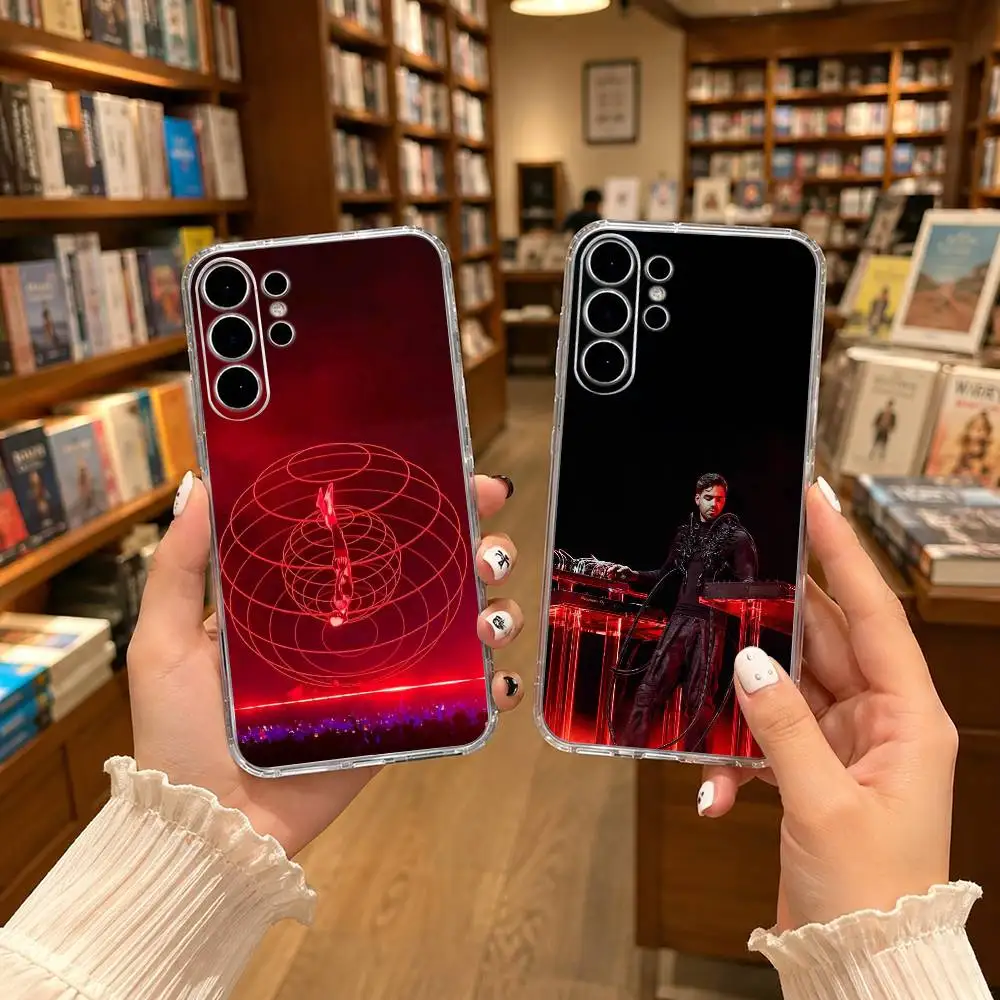 Super DJ S-Afterlife Anyma Phone Case For Samsung S25,S24,S21,S22,S21,S20,S10,S9Ultra,Plus,Fe,Lite Transparent Cover