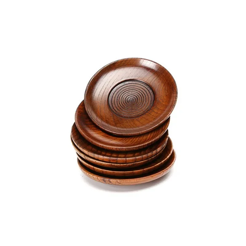 

1pcs Solid Wood Cushion Thermal Insulation Tea Cup Spiral Wood Cup Holder Creative Round Anti Scalding