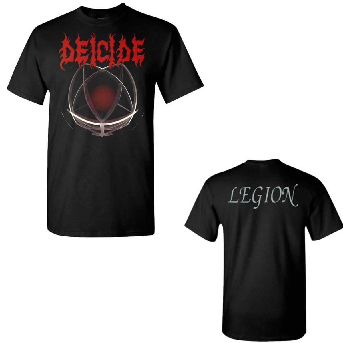 Camiseta de algodón con gráfico de la banda Deicide, camiseta Unisex de manga corta de verano, camiseta de marca a la moda, Top informal de lujo Vintage Retro