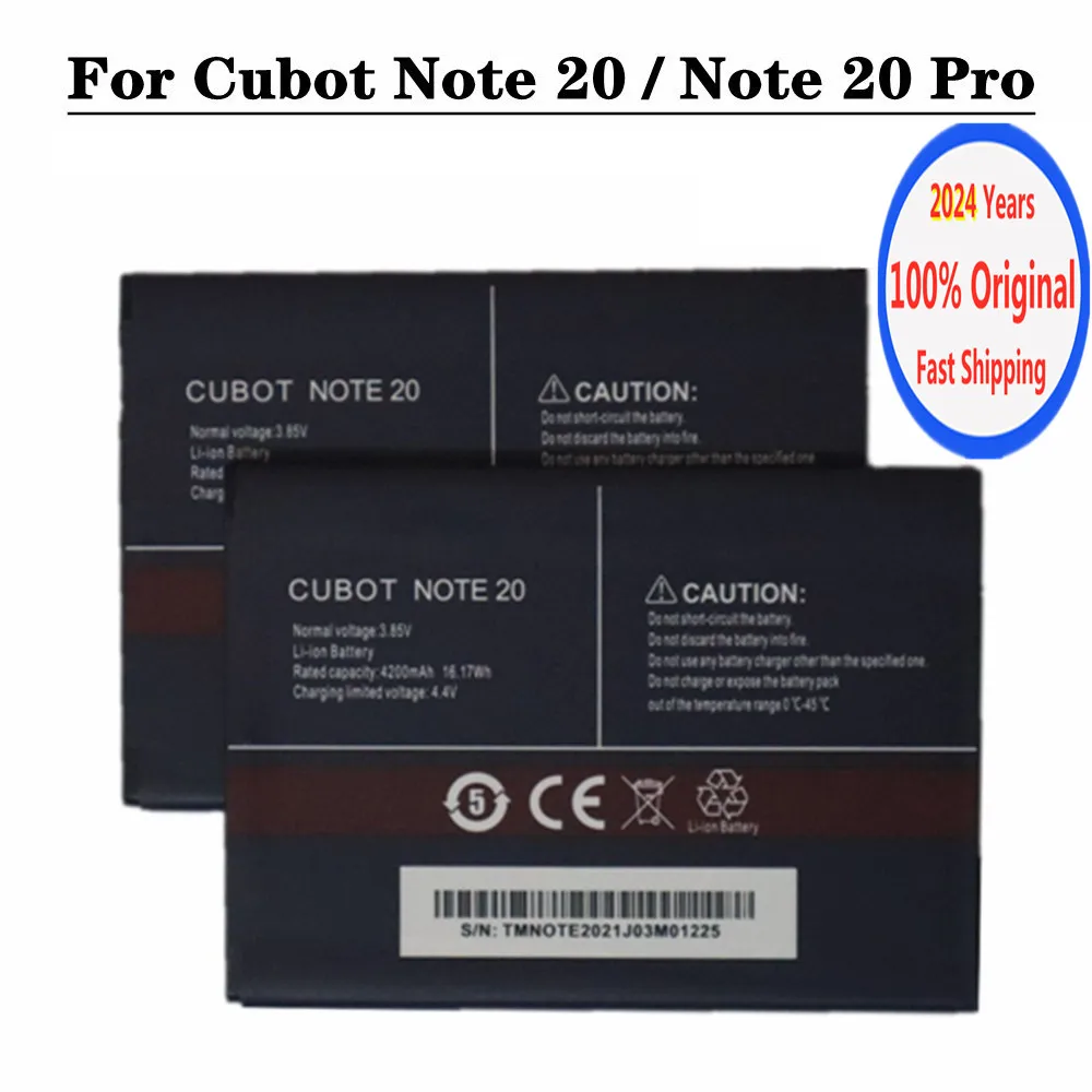 

2024 Years Original Battery For Cubot Note 20 / Note 20 Pro 4200mAh High Quality Mobile Phone Battery Bateria In Stock