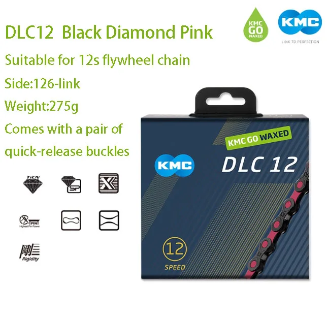 KMC 11\12 Speed Waxed Series Fietsketting Waterdicht en antiaanbaklaag Lichtgewicht semi-holle ketting