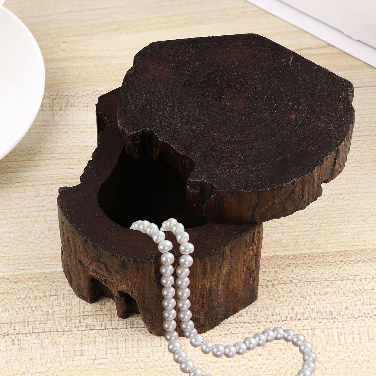

Wooden Jewelry Storage Box Durable Retro Style Bracelet Earring ganizer Container Bedroom Desk Accessories Holder Popular Gift